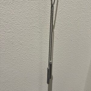 Premier Designs Silver Necklace with Tassel Pendant